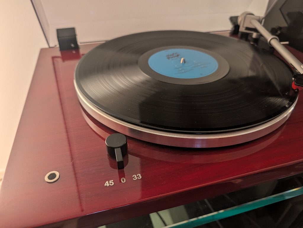 Thorens TD 206 + Audio-Technica AT-VM95ML, Audio, Tv en Foto, Platenspelers, Ophalen, Zo goed als nieuw, Platenspeler, Thorens