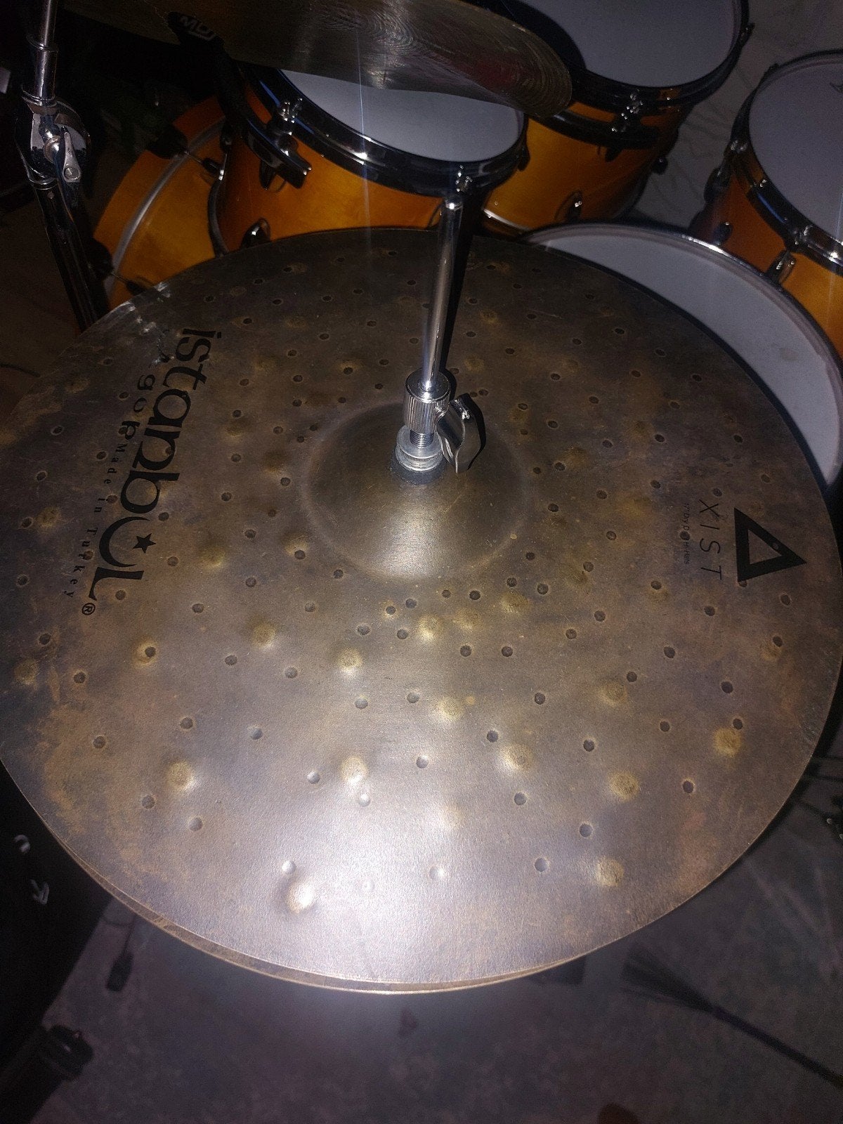 ISTANBUL AGOP Xist dry dark 17" hi hats, Ophalen of Verzenden, Zo goed als nieuw, Overige merken