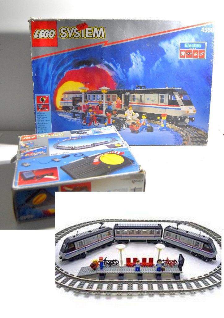 Vintage LEGO Metroliner 4558 compleet en in pracht staat, Gebruikt, Lego, Ophalen of Verzenden, Compleet