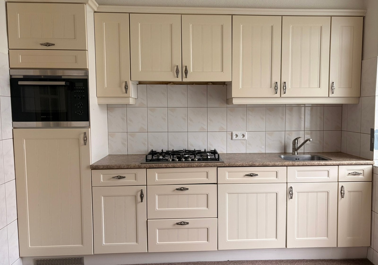 Landelijke keuken. 300 cm (3meter breed), Ophalen, Gebruikt, Enkelwandige keuken, Hout