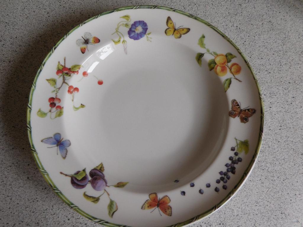 Diep Bord 23 cm. Fruit & Flowers Janneke Brinkman JBS, Ophalen of Verzenden