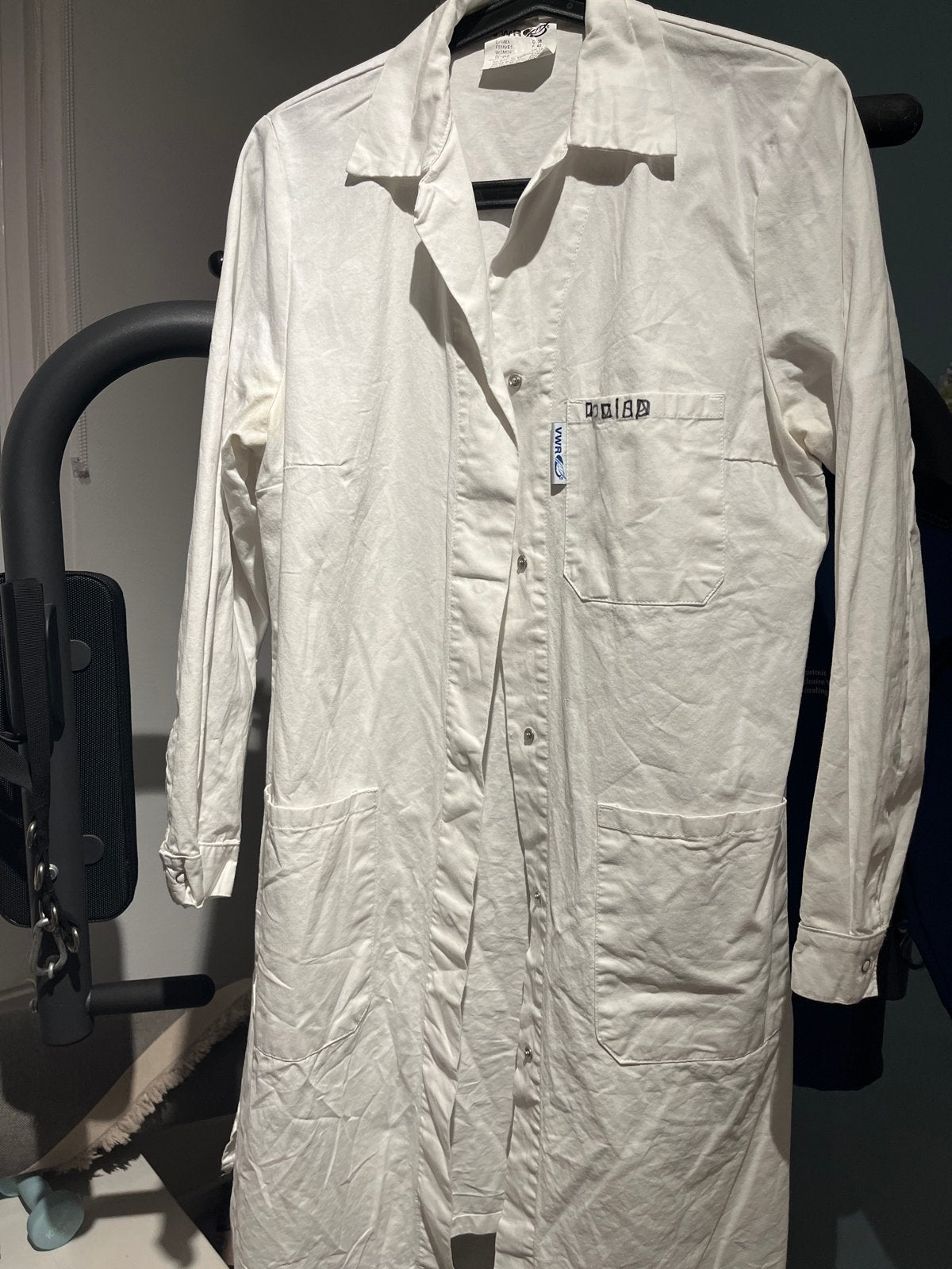 Witte laboratoriumjas VWR maat D 38 / UK 12, Ophalen of Verzenden, Gedragen