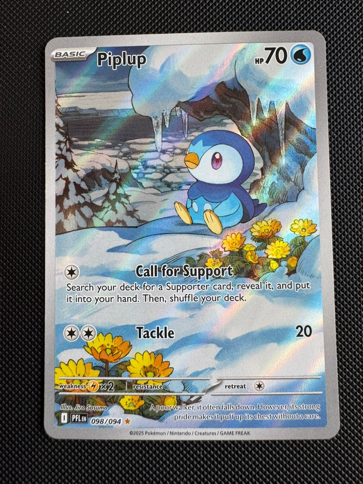Piplup PFL098, Hobby en Vrije tijd, Verzamelkaartspellen | Pokémon, Ophalen of Verzenden, Zo goed als nieuw