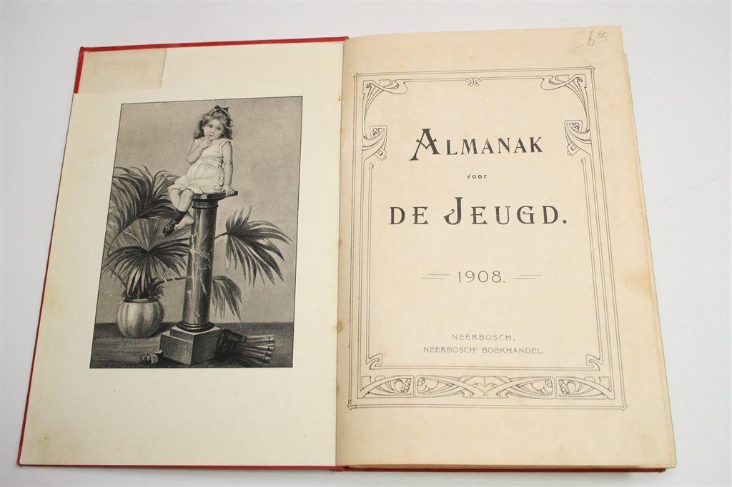 Antieke Almanak voor De Jeugd [1908] — Rijk Geïllustreerd, Ophalen of Verzenden