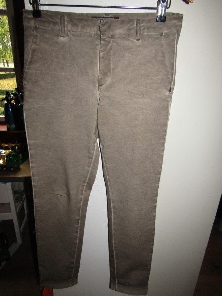 F1811 Nickjean mt 38 chino beige dyed effect omslag jogg, Maat 38/40 (M), Verzenden, Beige, Zo goed als nieuw