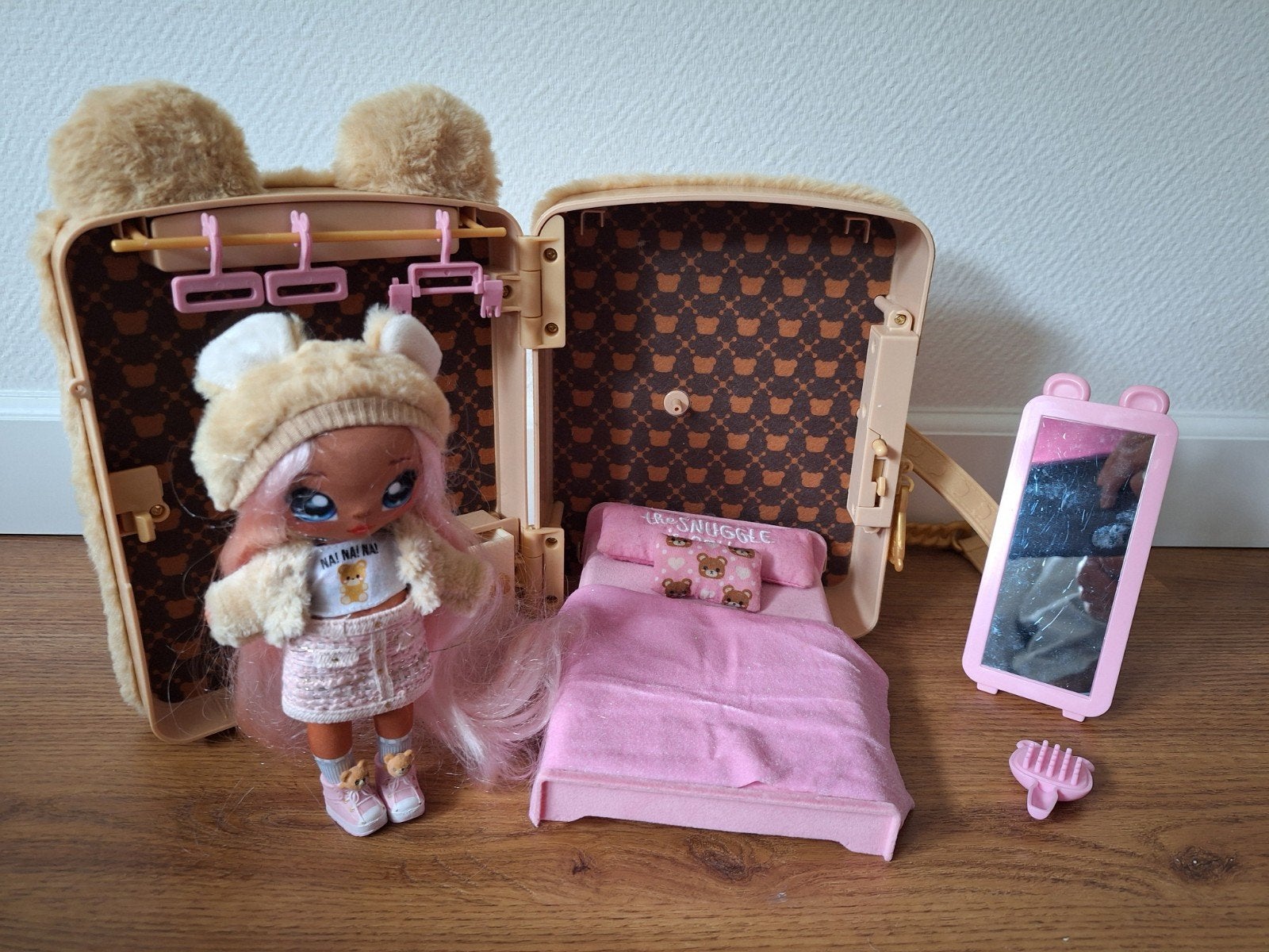 Na! Na! Na! Surprise bere rugzak speelset met pop, Kinderen en Baby's, Ophalen of Verzenden, Zo goed als nieuw, Overige typen