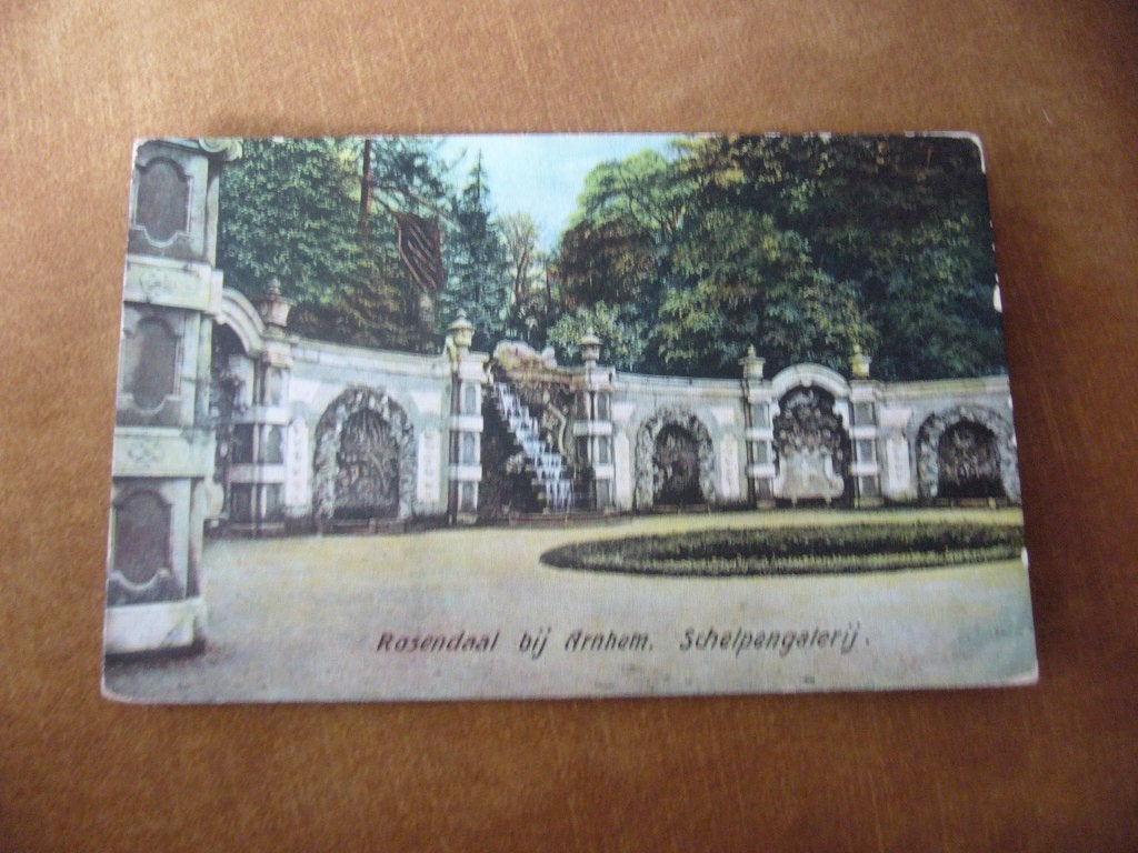 ROSENDAAL  BIJ ARNHEM  =  SCHELPENGALERIJ  BRIEFKAART 1908, Ophalen of Verzenden, Voor 1920, Gelopen, Gelderland