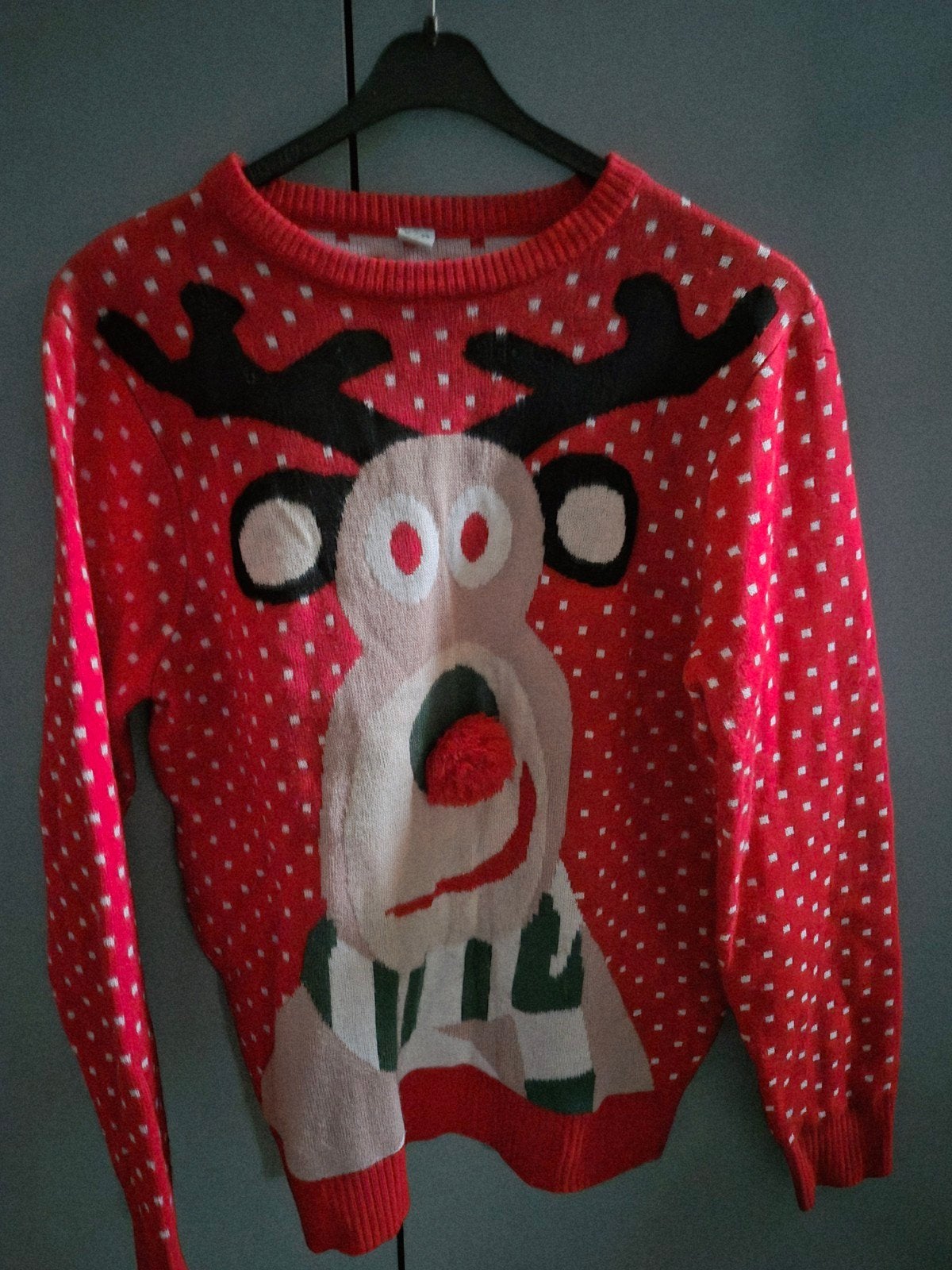 Rode Kersttrui met Rendier - Maat M, Maat 38/40 (M), JAP Christmas, Ophalen of Verzenden, Zo goed als nieuw