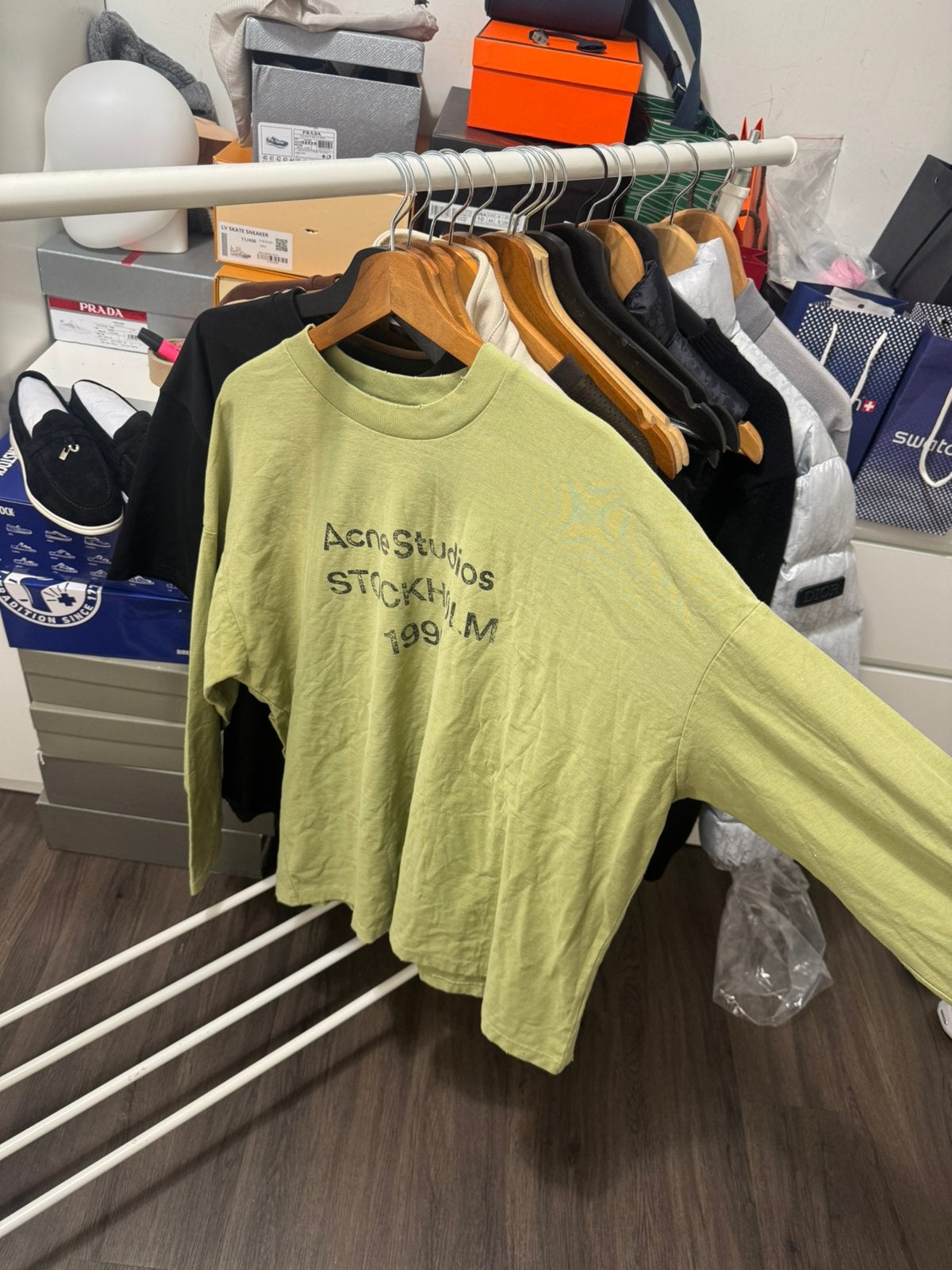 Acne Studios Long-sleeve shirt olijfgroen, Ophalen of Verzenden, Nieuw