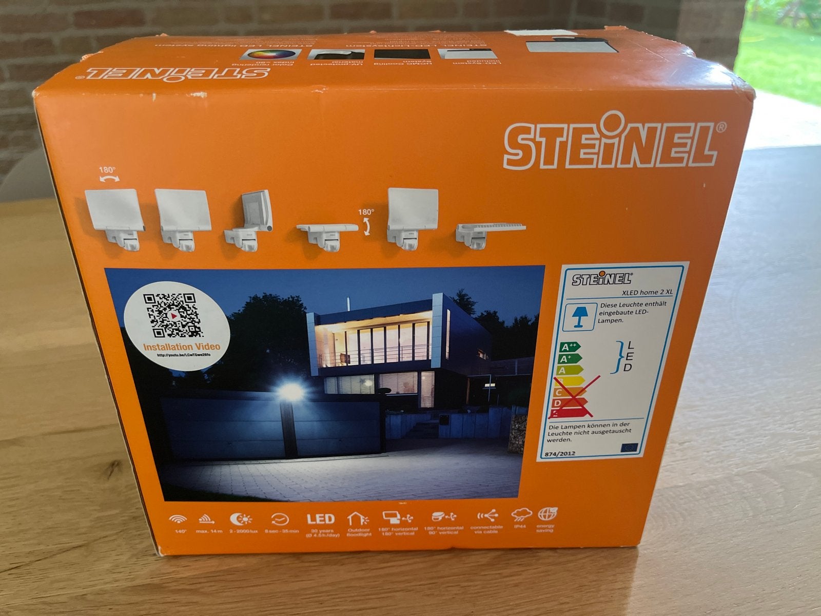 Steinel XLED Home 2 XL LED Buitenlamp met Sensor 4000K, Minder dan 50 watt, Wandlamp, Nieuw, Ophalen of Verzenden