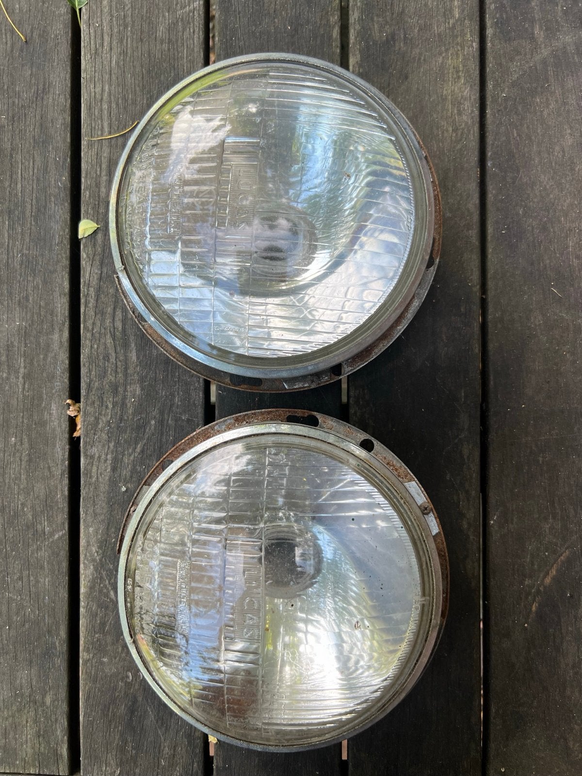 Lucas Continental 700 koplampen - Oldtimer onderdelen, Ophalen of Verzenden, Gebruikt, Oldtimer onderdelen