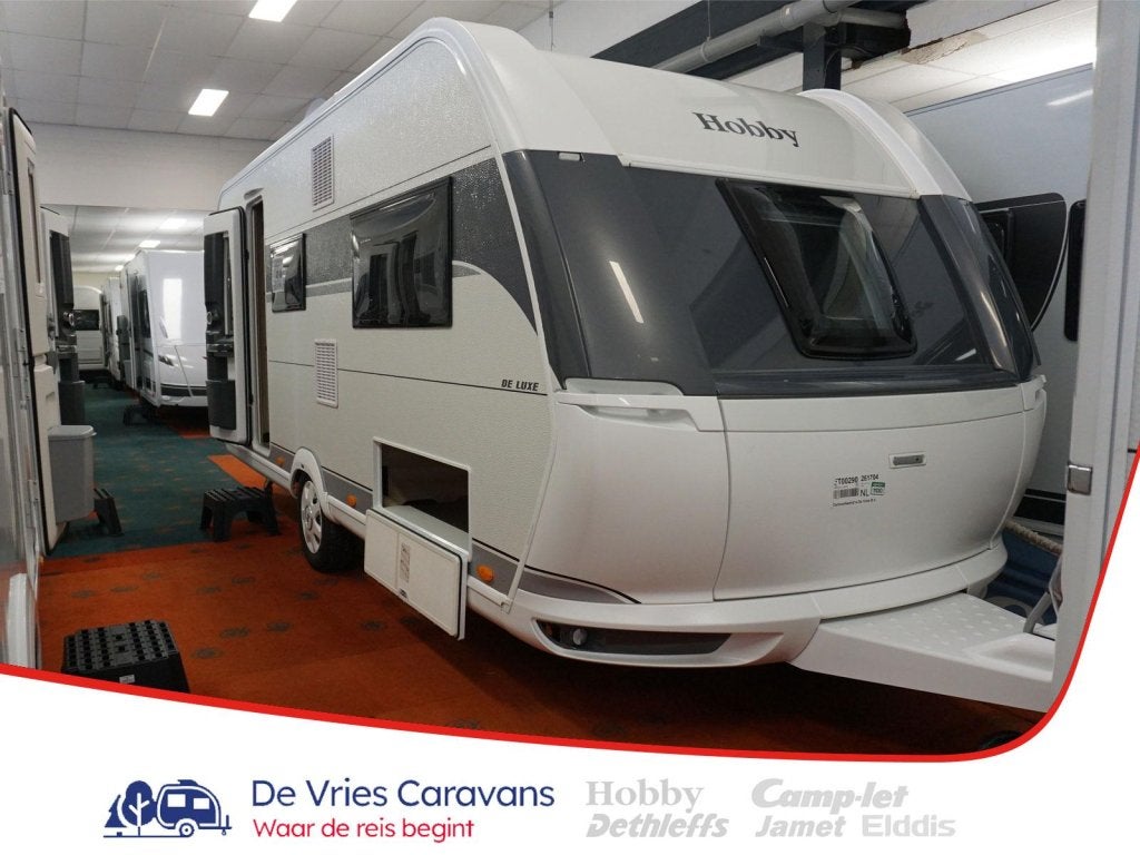 Hobby De Luxe 495 UL incl.opties asverzwaring, Caravans en Kamperen, Rondzit, Hobby, Bedrijf, 4 tot 5 meter