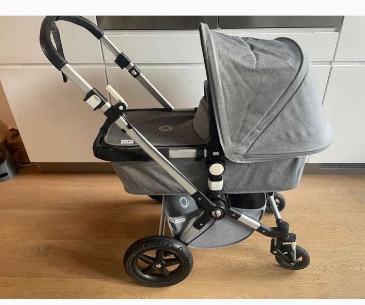 Kinderwagen- Bugaboo Cameleon 3 -lichtgrijs, Ophalen, Gebruikt, Bugaboo, Verstelbare duwstang