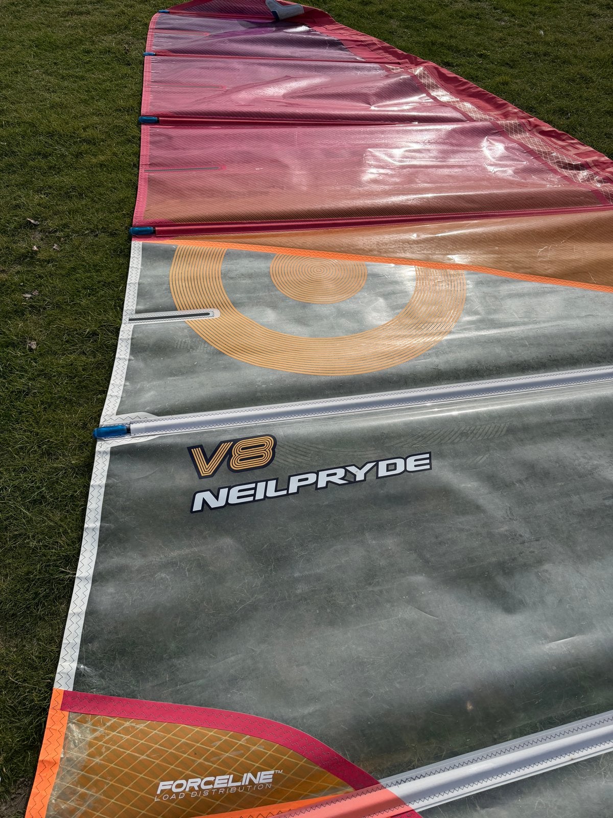 NeilPryde V8 8.7m² windsurfzeil 2017, Ophalen, Gebruikt, 8 m² of meer, Neilpryde