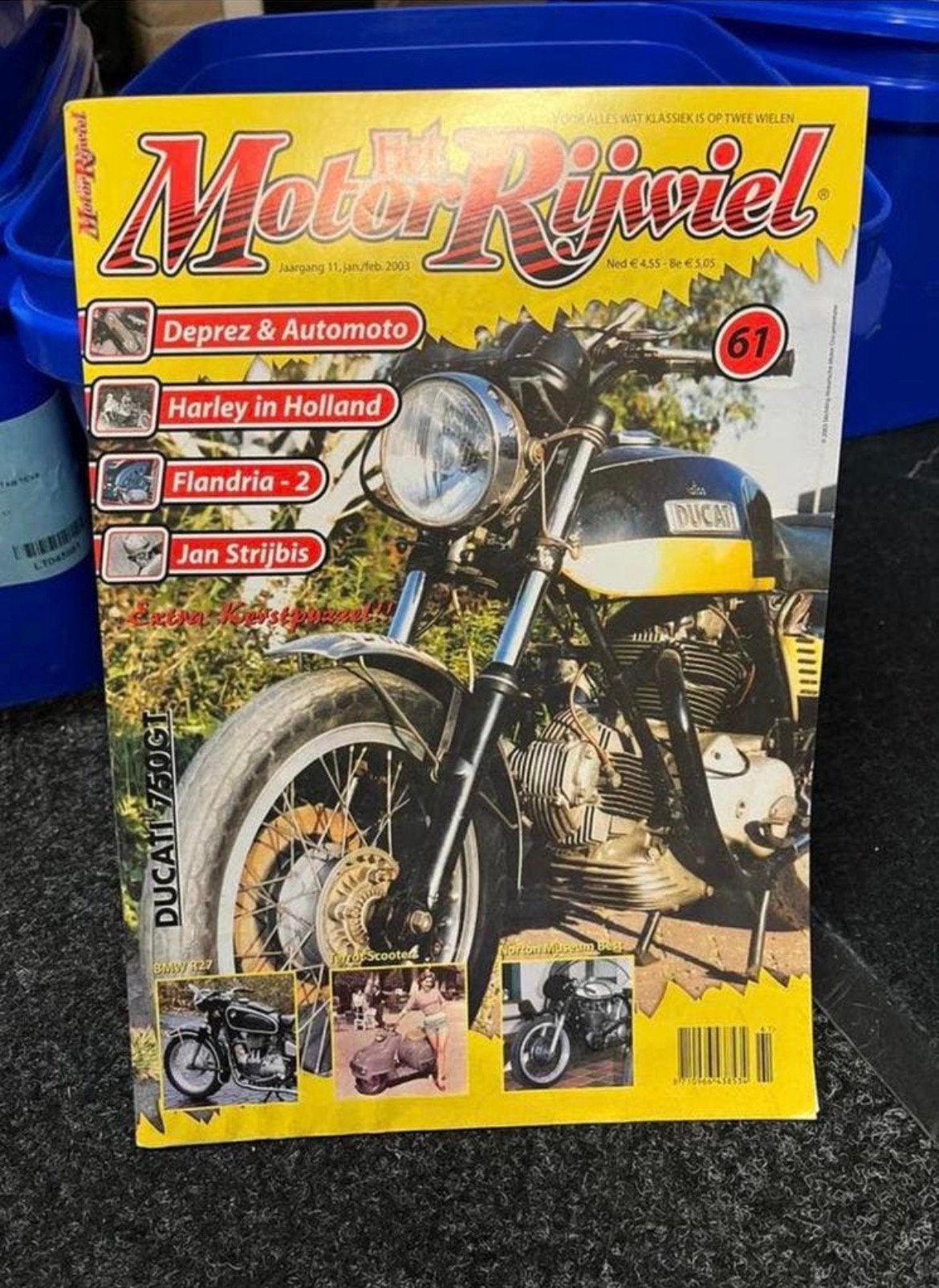 Het Motor Rijwiel vintage boekje januari/februari 2003, Ophalen of Verzenden, Zo goed als nieuw, Motoren
