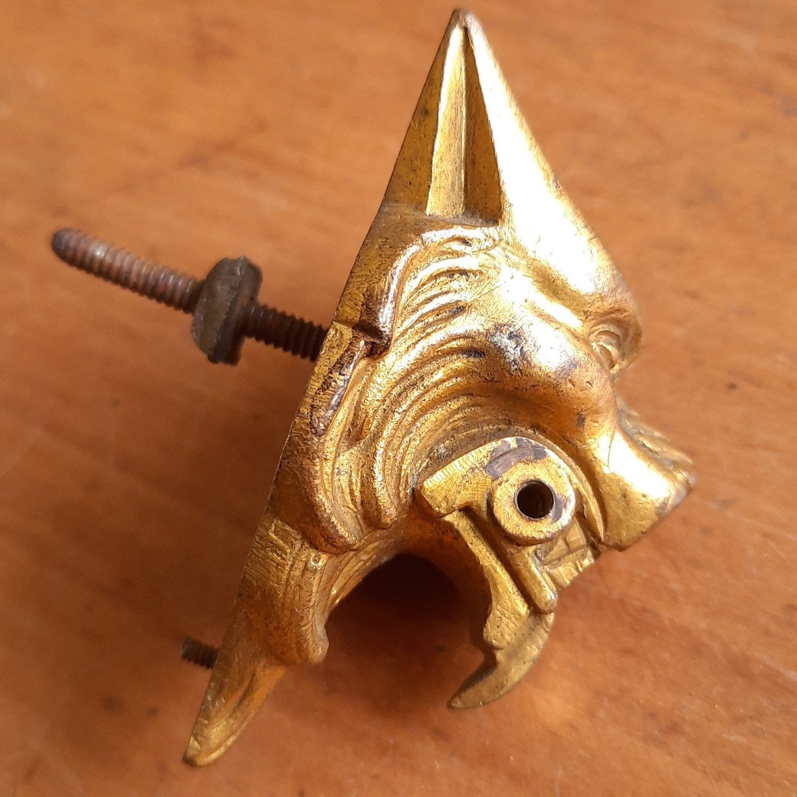 Antiek Meubel Ornament Leeuw Frankrijk Vuurverguld Brons, Verzenden, Gebruikt