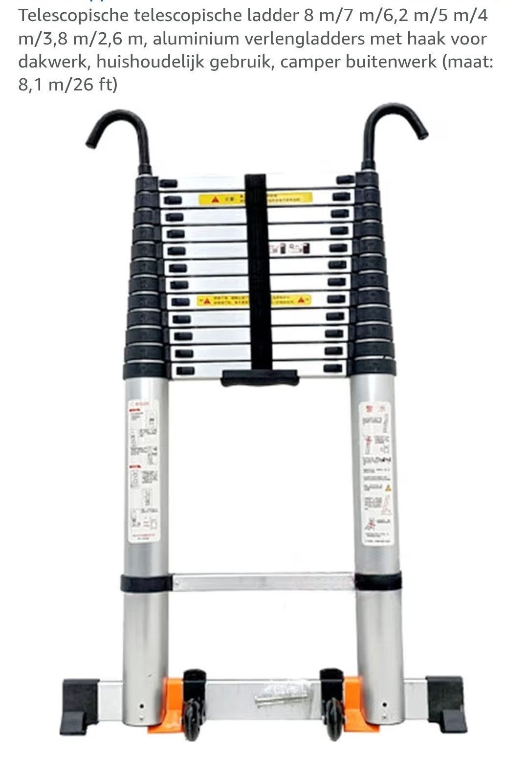 nieuwe telescoop ladder, Doe-het-zelf en Verbouw, Ladders en Trappen, Ophalen, Zo goed als nieuw, Ladder, Opvouwbaar of Inschuifbaar