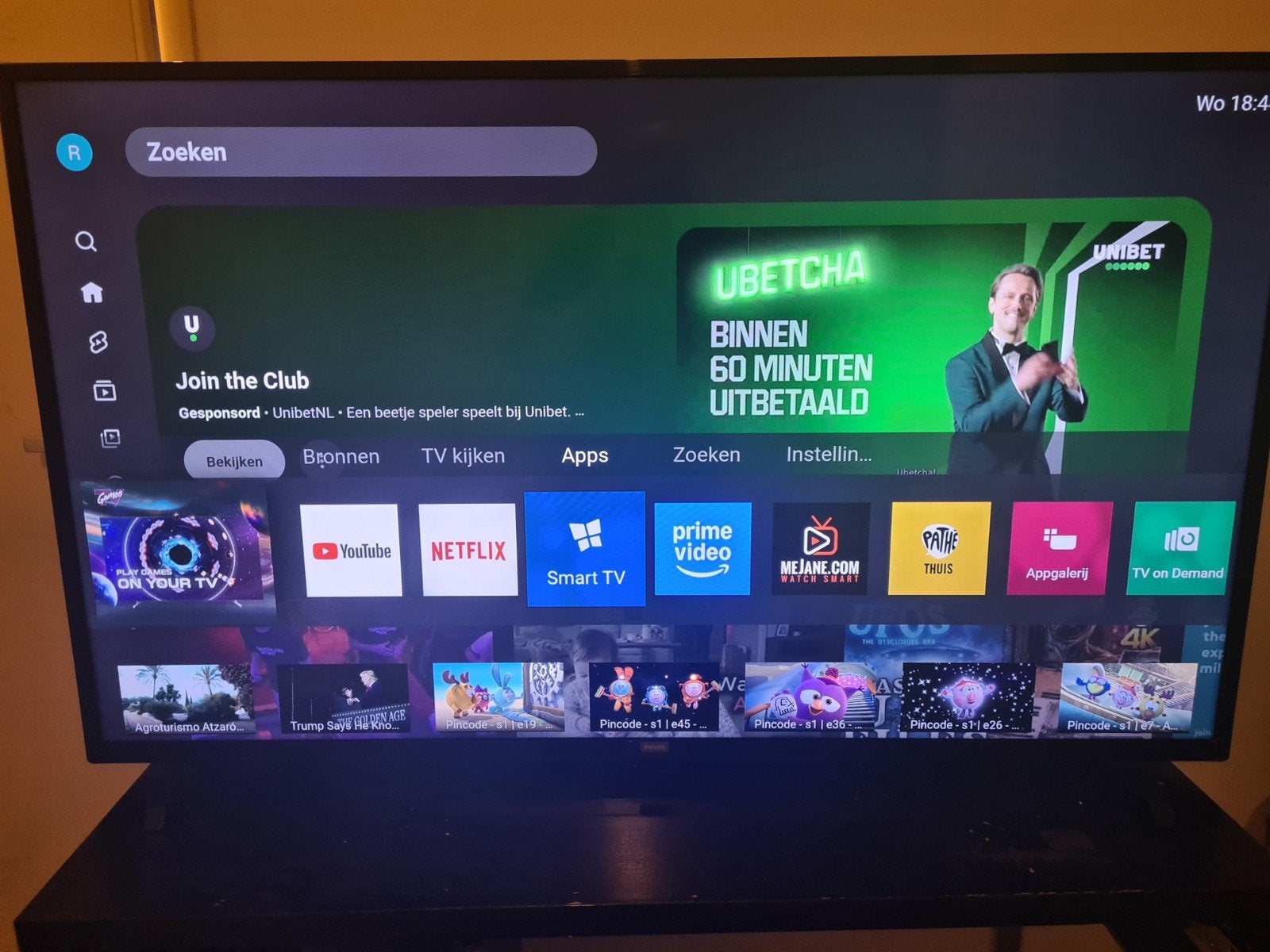 Philips 50PUS6203/12 4K UHD Smart TV, Audio, Tv en Foto, Ophalen, Philips, LED, 50 Hz