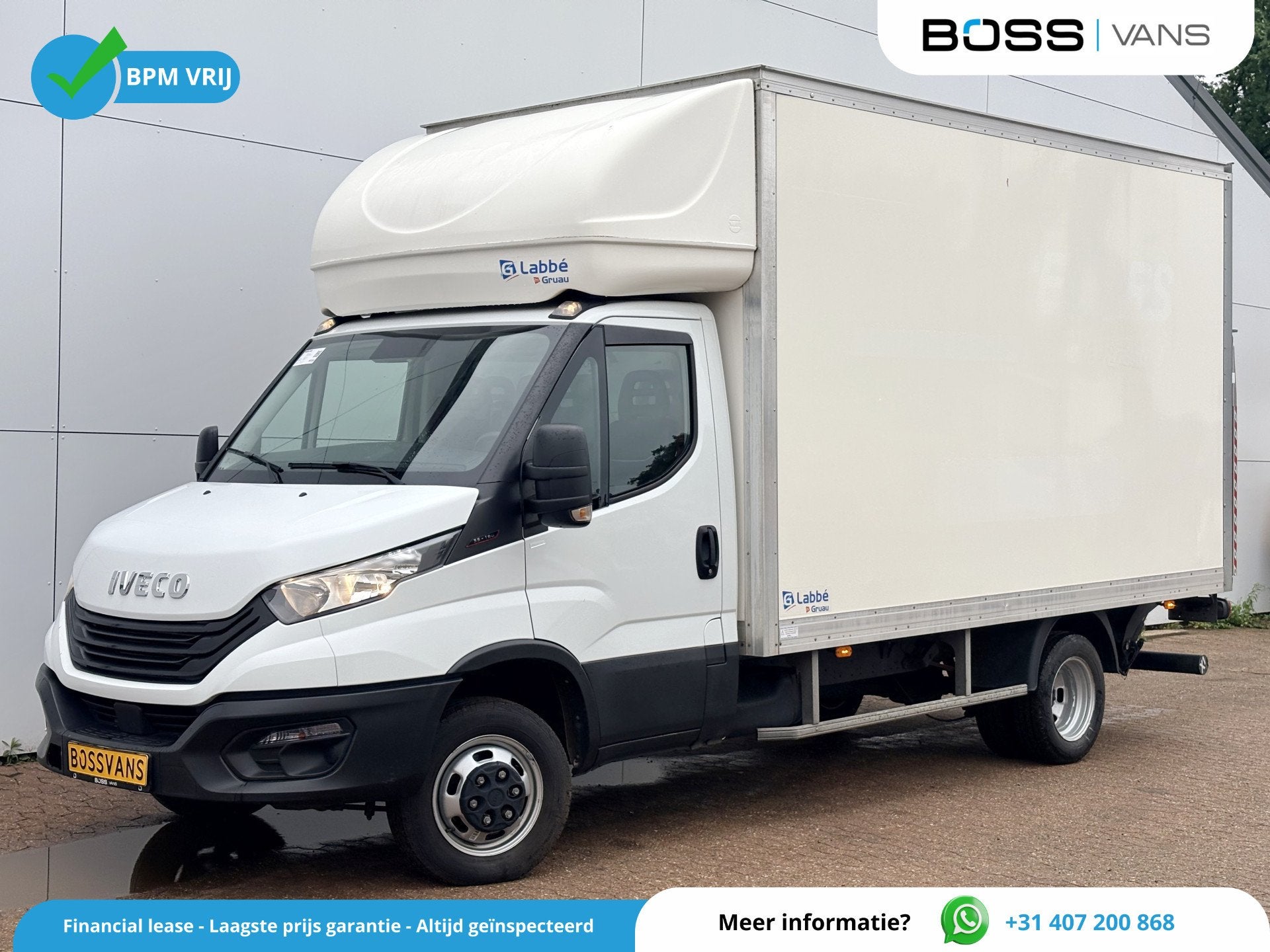 Iveco Daily 35C16 3.0 160PK Bakwagen Laadklep Zijdeur Camera, Auto's, Gebruikt, Zwart, 4 cilinders, Iveco