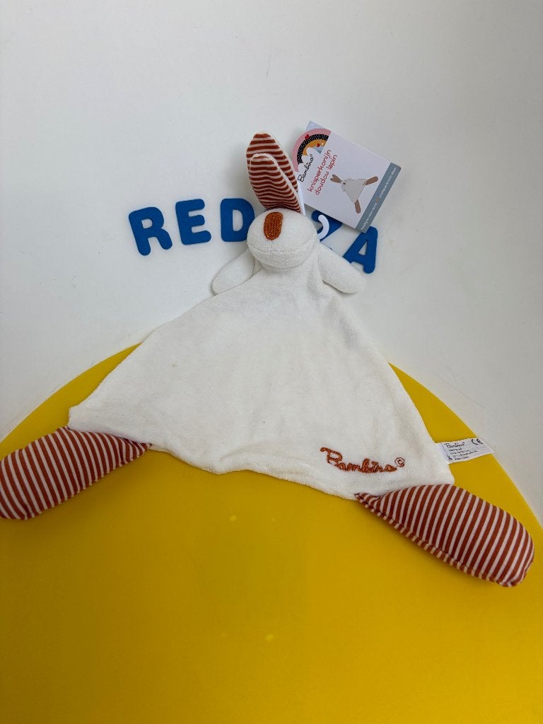 K4374 Bambino kruidvat doekje konijn wit bruin, Ophalen of Verzenden, Nieuw, Konijn