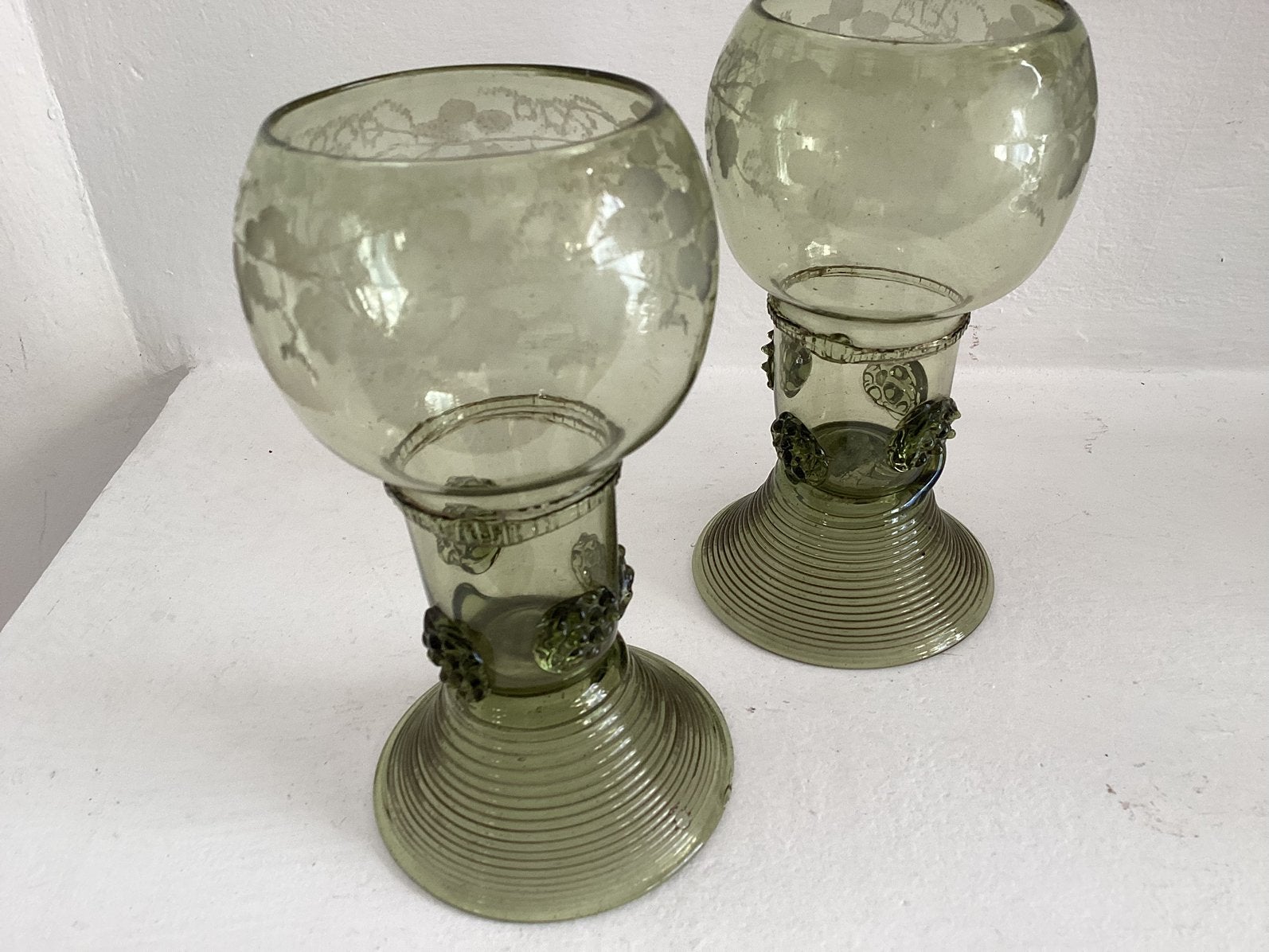 Roemer antiek twee stuks, Antiek en Kunst, Ophalen of Verzenden