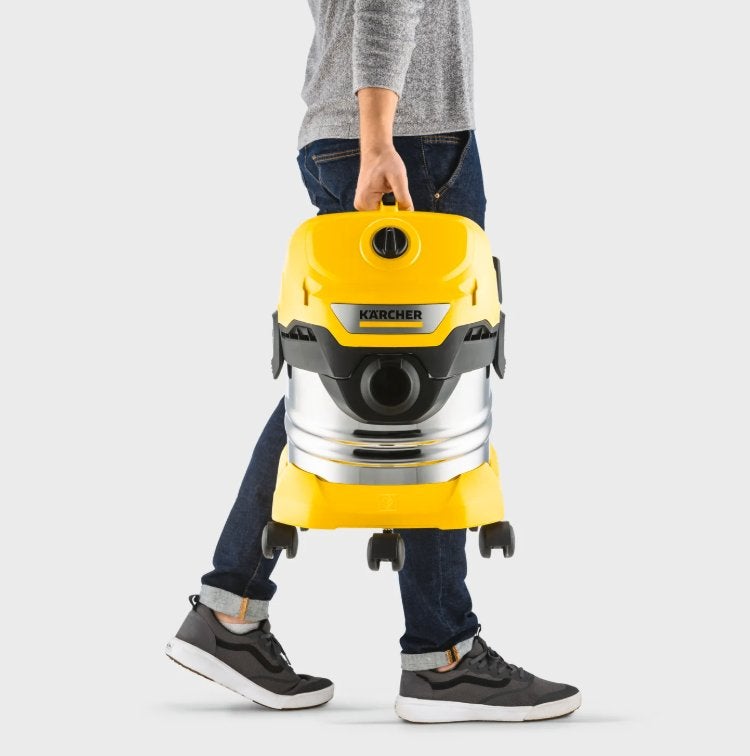Kärcher nat- en droogzuiger WD 4 S 1000W met nieuwe zakken, Stofzak, Inclusief accessoires, Gebruikt, Kärcher