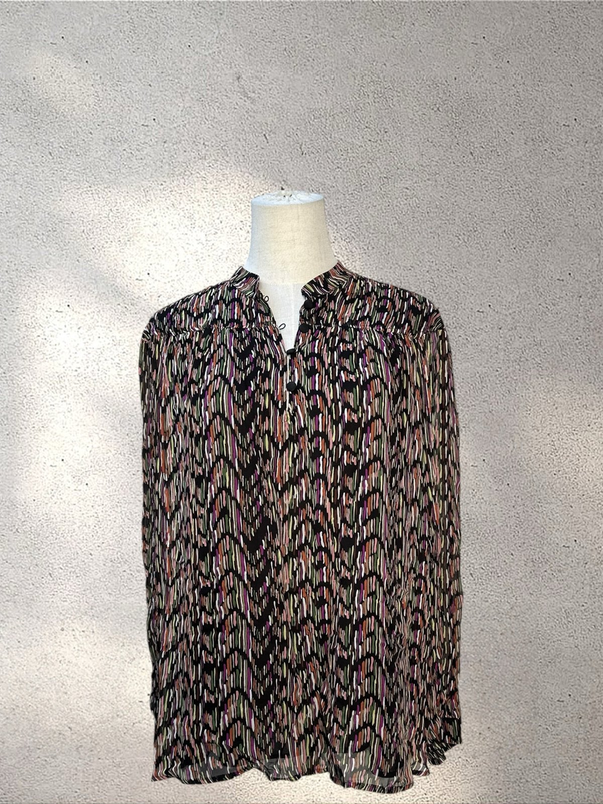 Xandres blouse met print, maat 38, Ophalen of Verzenden, Zo goed als nieuw, Maat 38/40 (M), Meerkleurig