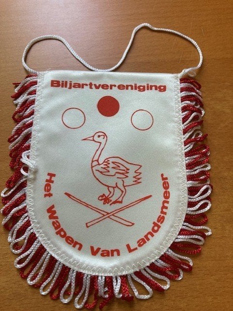Vaantje biljartvereniging Het Wapen van Landsmeer, Ophalen of Verzenden, Nieuw, Keu of Ballen