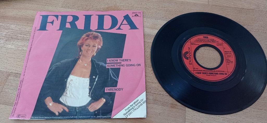 ABBA 1982 Polydor FRIDA I know there is...Phil Collins, Cd's en Dvd's, Vinyl Singles, Gebruikt, Originele persing, Ophalen of Verzenden