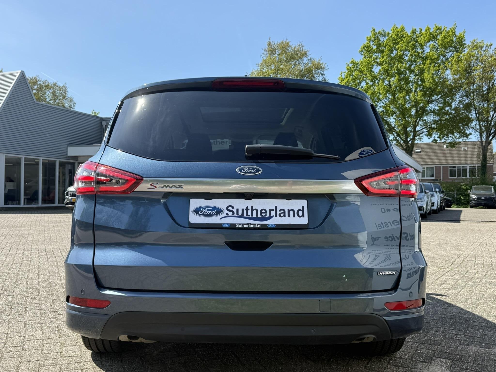 Ford S-Max 2.5 FHEV Titanium 7pers 190pk | Panoramadak | Ach, Auto's, Ford, Stof, Gebruikt, Blauw, 7 stoelen