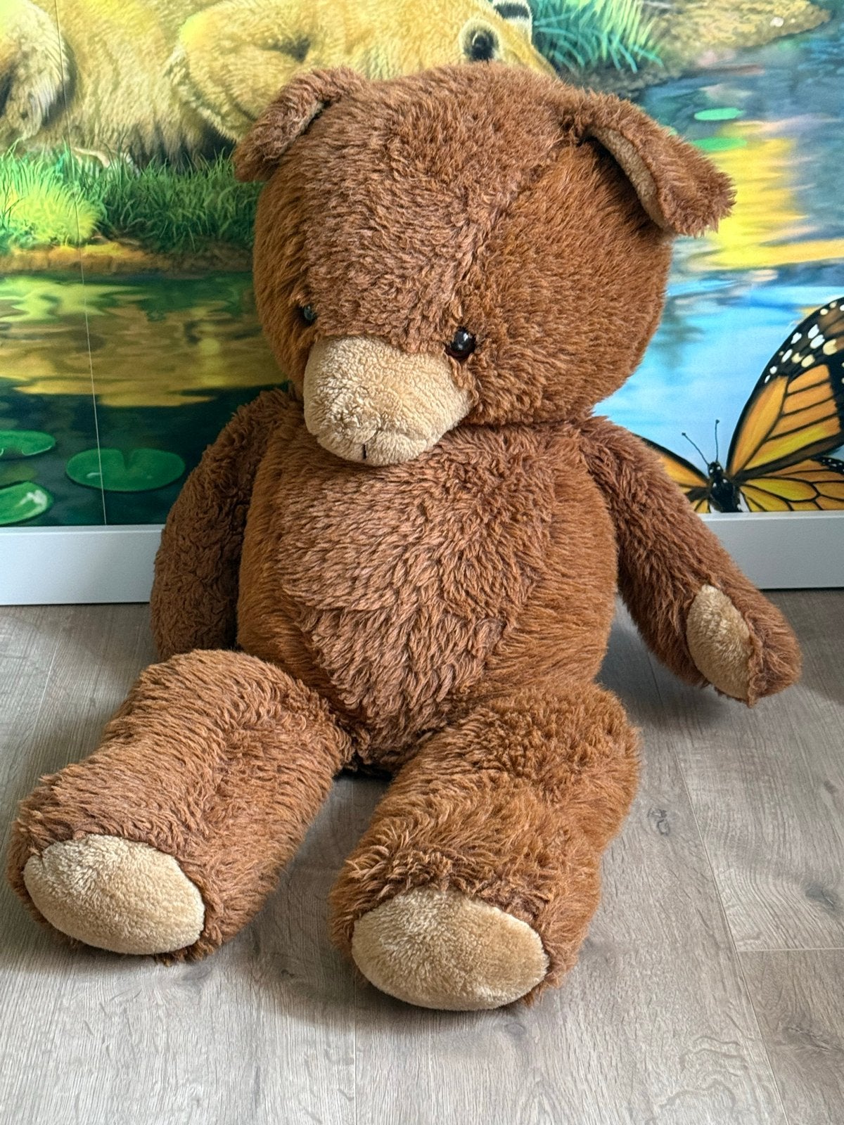 Grote bruine teddybeer - knuffelbeer, Overige merken, Overige karakters, Beer, Ophalen of Verzenden