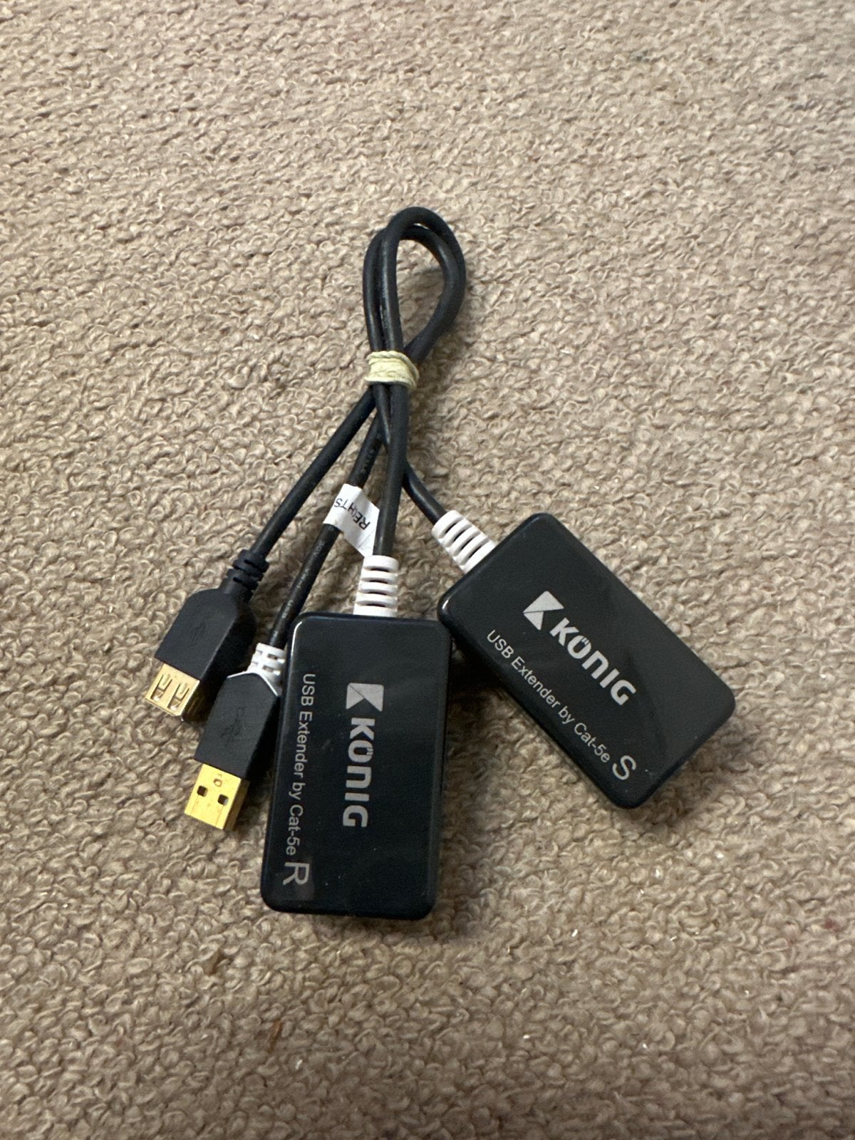 König USB Extender via Cat-5e (R & S), Ophalen of Verzenden, Gebruikt