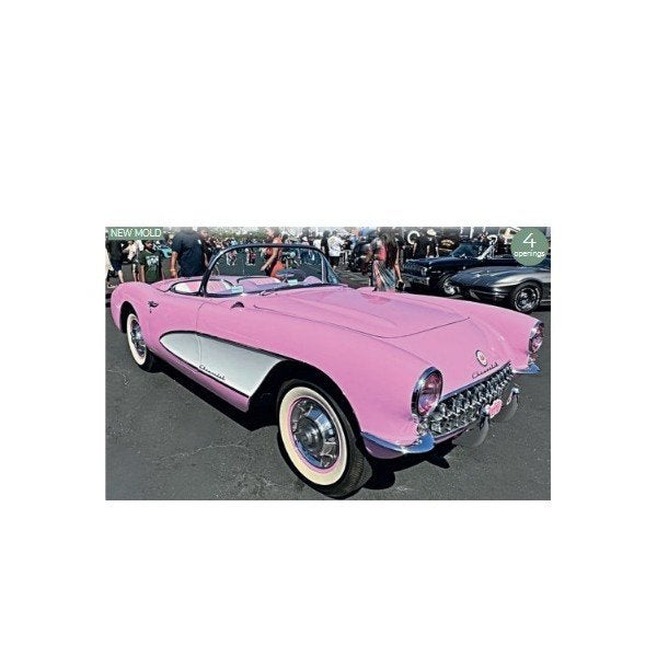Chevrolet Corvette 1956 Roze Beige Modelauto 1/18 Norev, Auto, Norev, Ophalen of Verzenden, Norev