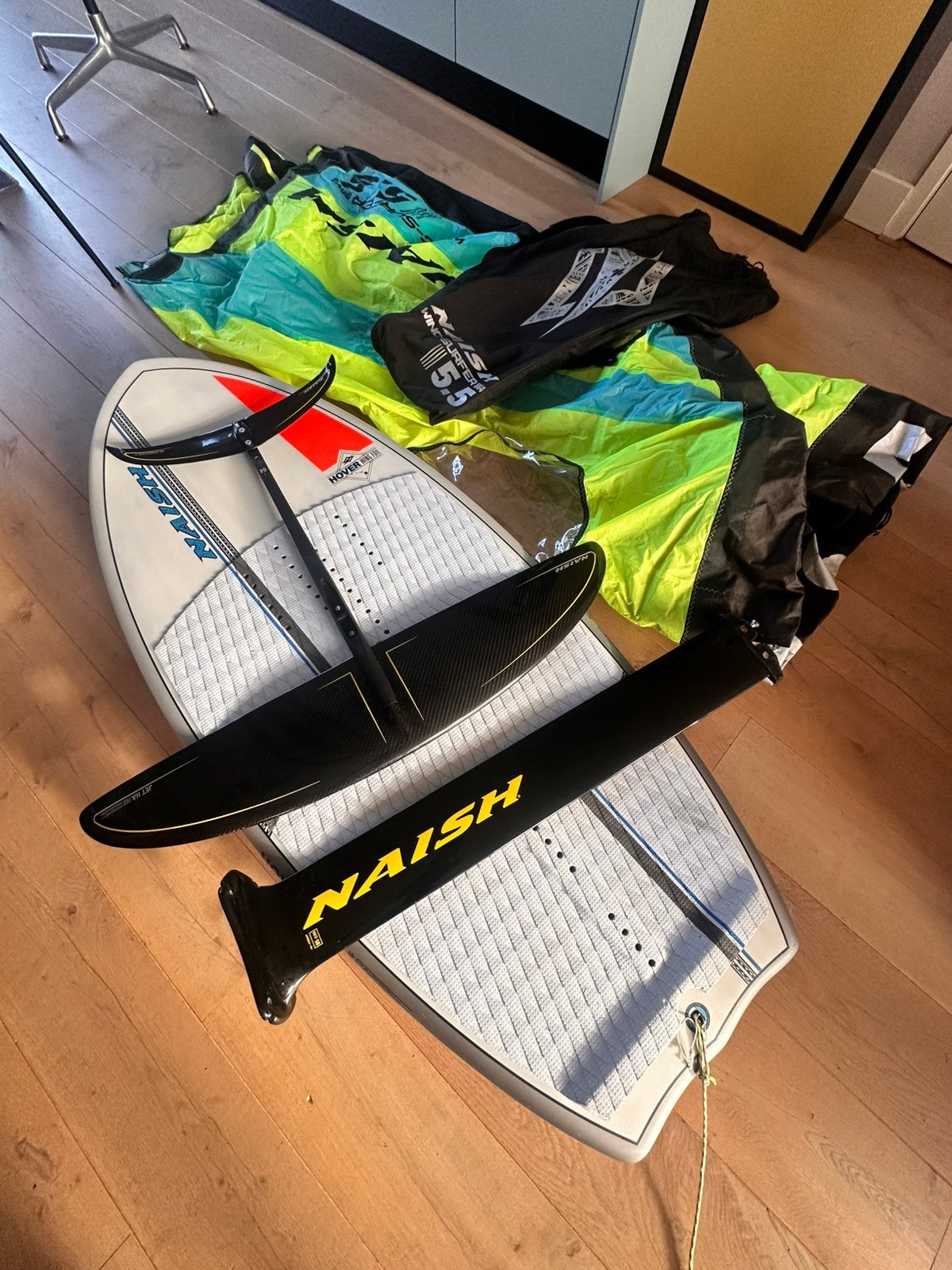 Naish wingsurf set compleet, Ophalen of Verzenden, Zo goed als nieuw