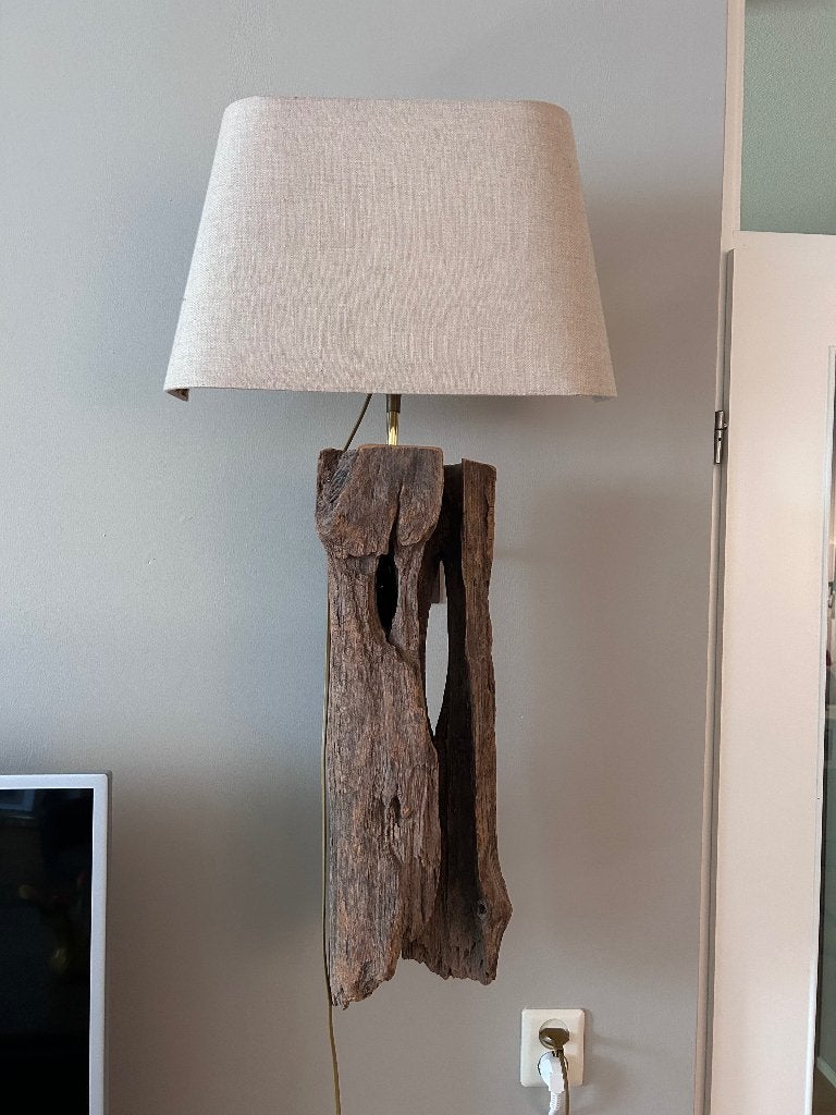 Wandlamp landelijk, Ophalen, Bruin, Overige materialen, Wandlamp