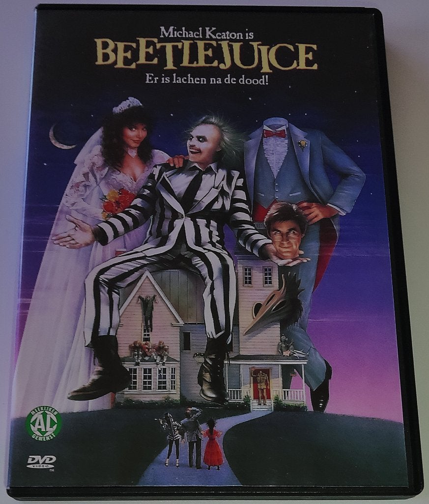 Dvd *** BEETLEJUICE *** Tim Burton, Spaans, Fantasy, Ophalen of Verzenden, Zo goed als nieuw