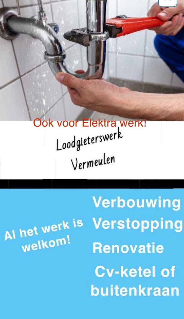 Loodgieter aangeboden! Beller is Sneller!, Ophalen, Nieuw