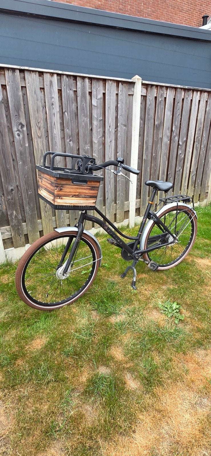 Tk Cortina moeder fiets , damesfiets , zwart, Fietsen en Brommers, Fietsen | Dames | Damesfietsen, Ophalen, Gebruikt, Overige merken