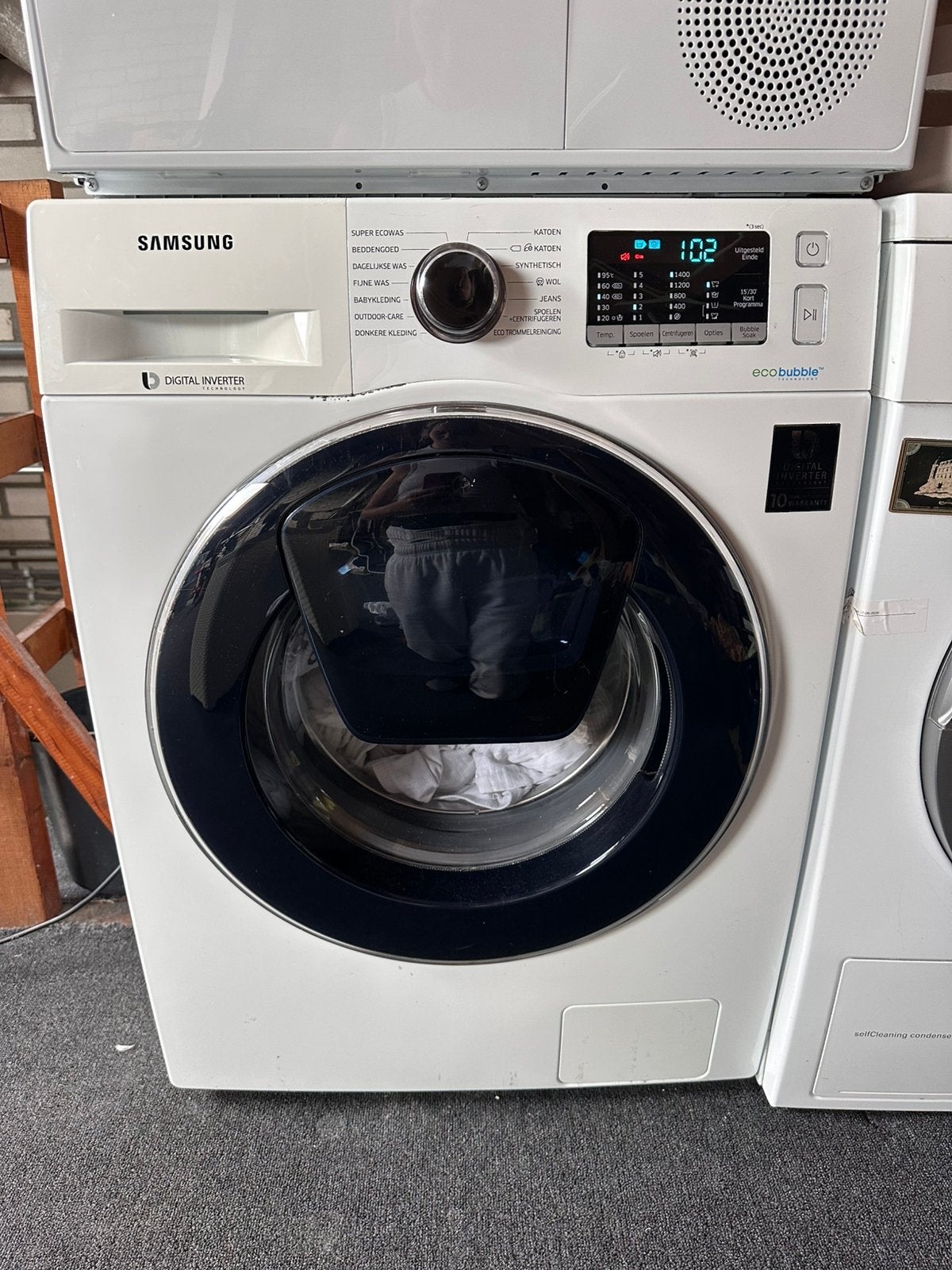 Samsung addwash eco bubble zgan!, Witgoed en Apparatuur, Wasmachines, Ophalen, 8 tot 10 kg, 85 tot 90 cm, 1600 toeren of meer