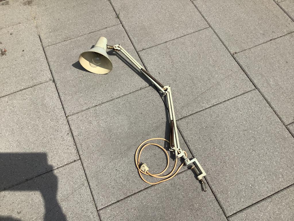Bureaulamp vintage, Ophalen, Gebruikt, Metaal, 50 tot 75 cm