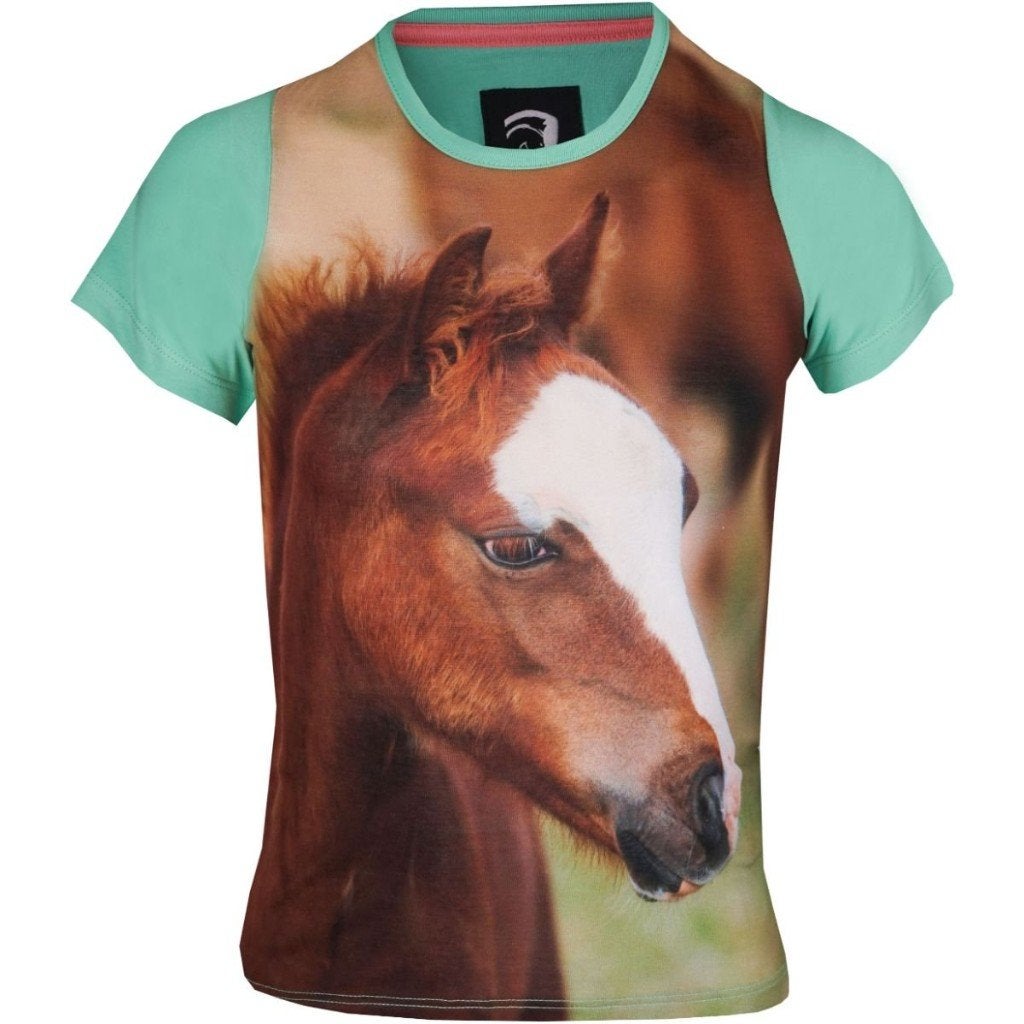 Pistachio Horka Ollie T-shirt met veulen 86 98 104 en 116, Kinderen, Dressuur, Nieuw, Ophalen of Verzenden