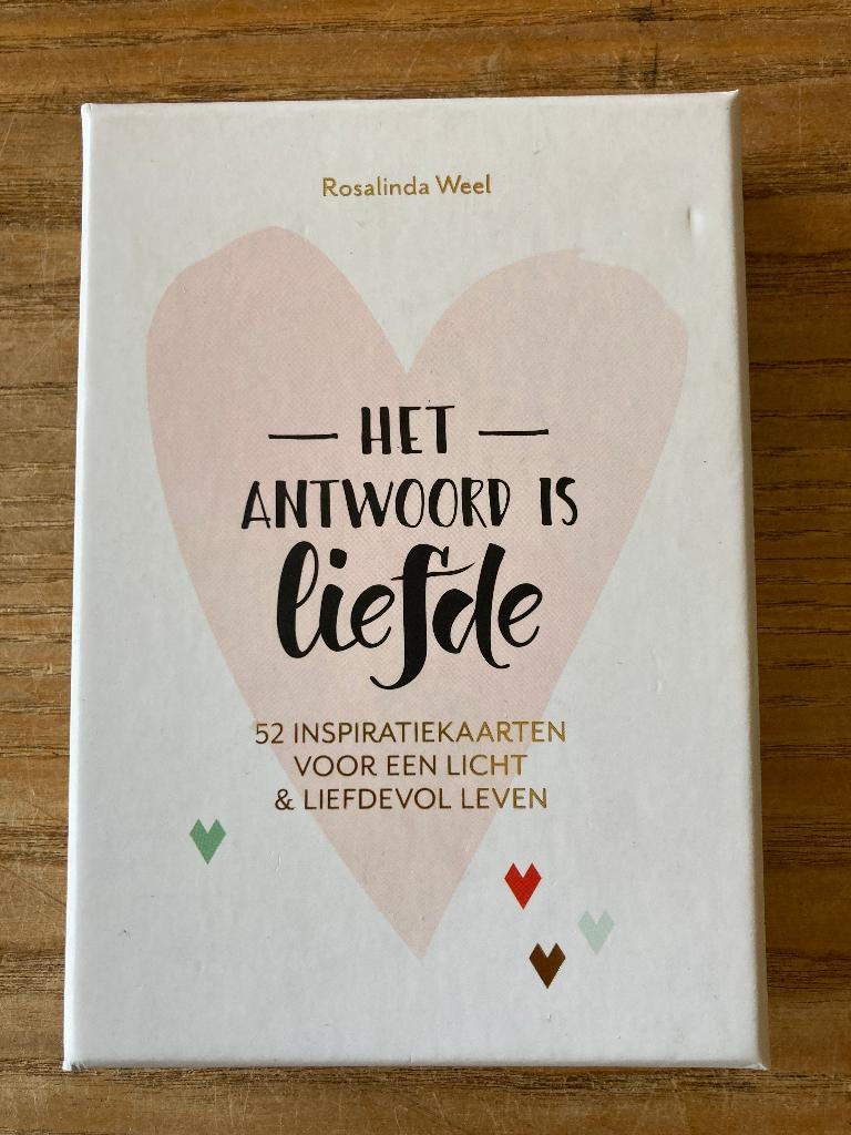 Het antwoord is liefde - 52 inspiratiekaarten - zgan, Boeken, Esoterie en Spiritualiteit, Tarot of Kaarten leggen, Rosalinda Weel