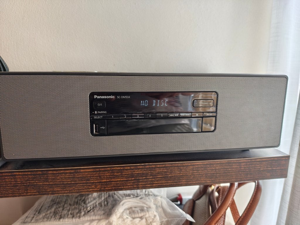 Panasonic SC-DM504 DAB+/FM radio met CD/Bluetooth/USB/D-in, Audio, Tv en Foto, Radio's, Zo goed als nieuw, Radio, Met cd-speler