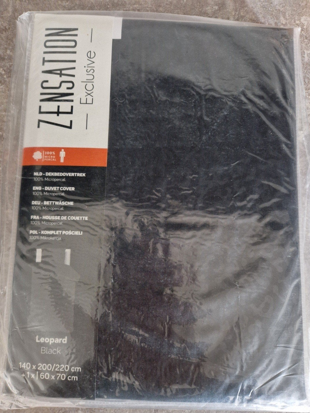 Exclusive Dekbedovertrek Leopard Black 1 persoons, Eenpersoons, Zwart, Dekbedovertrek, Nieuw
