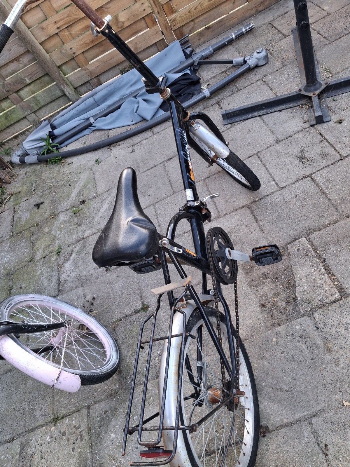 Opvouwbare fiets met lekke banden, Ophalen of Verzenden
