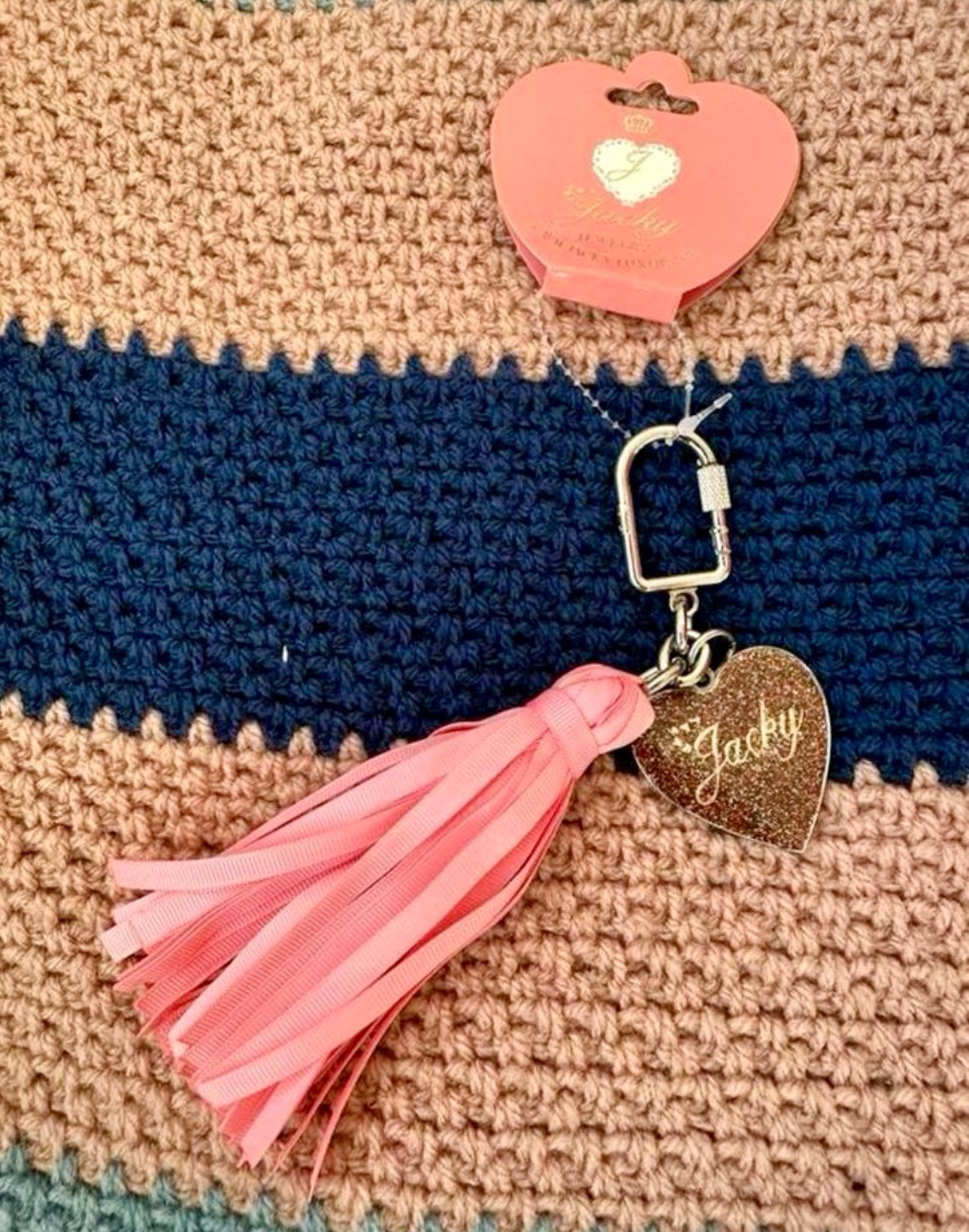 Nieuw met prijskaartje: roze sleutelhanger van jacky luxury, Ophalen of Verzenden, Zo goed als nieuw