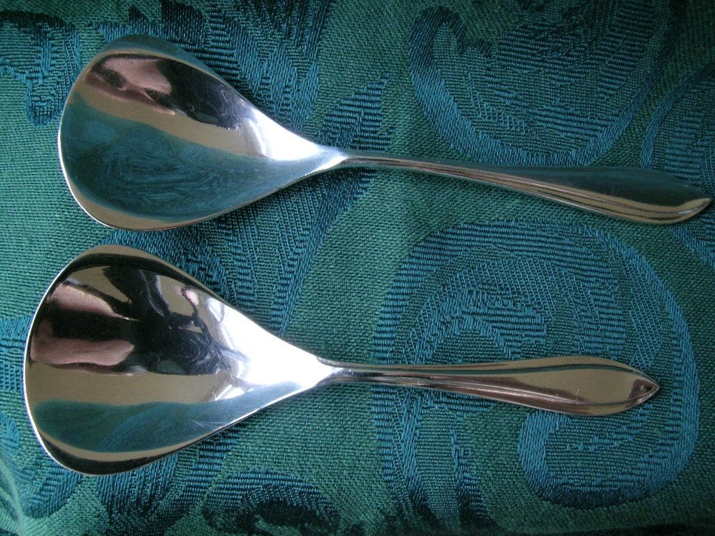 Suikerschep + theeschep vintage lepel verzilverd Puntfilet, Ophalen of Verzenden
