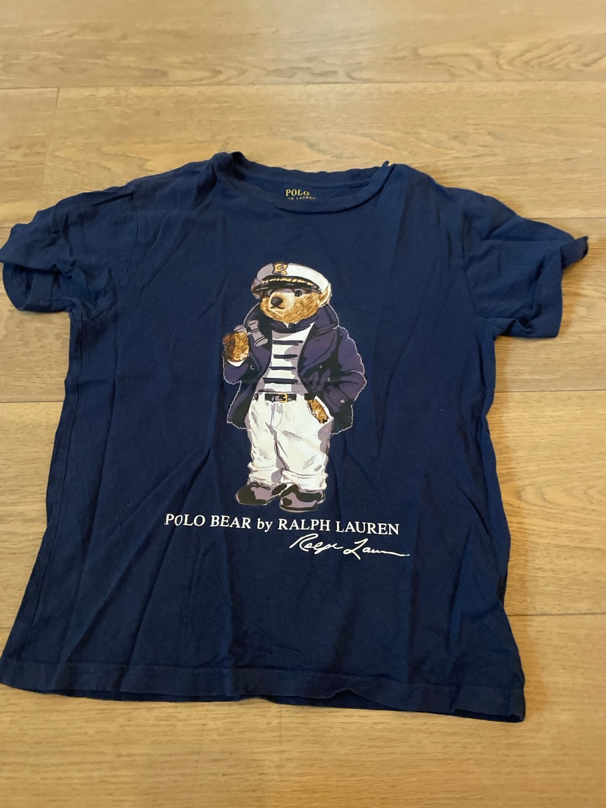 Polo Ralph Lauren T-shirt met Polo Bear - Maat 140, Ophalen of Verzenden, Gebruikt, Jongen, Shirt of Longsleeve