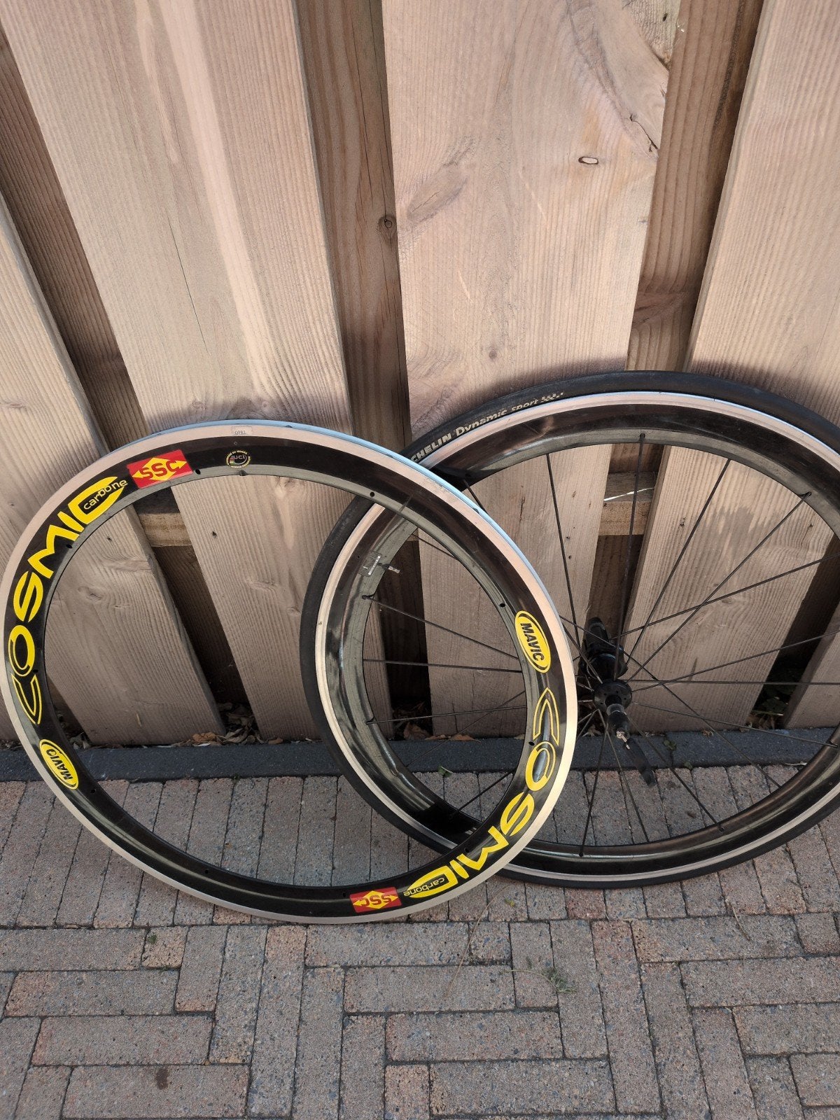Mavic Cosmic Carbone achterwiel Campagnolo + extra velg, Wiel, Gebruikt, Ophalen of Verzenden, Mavic