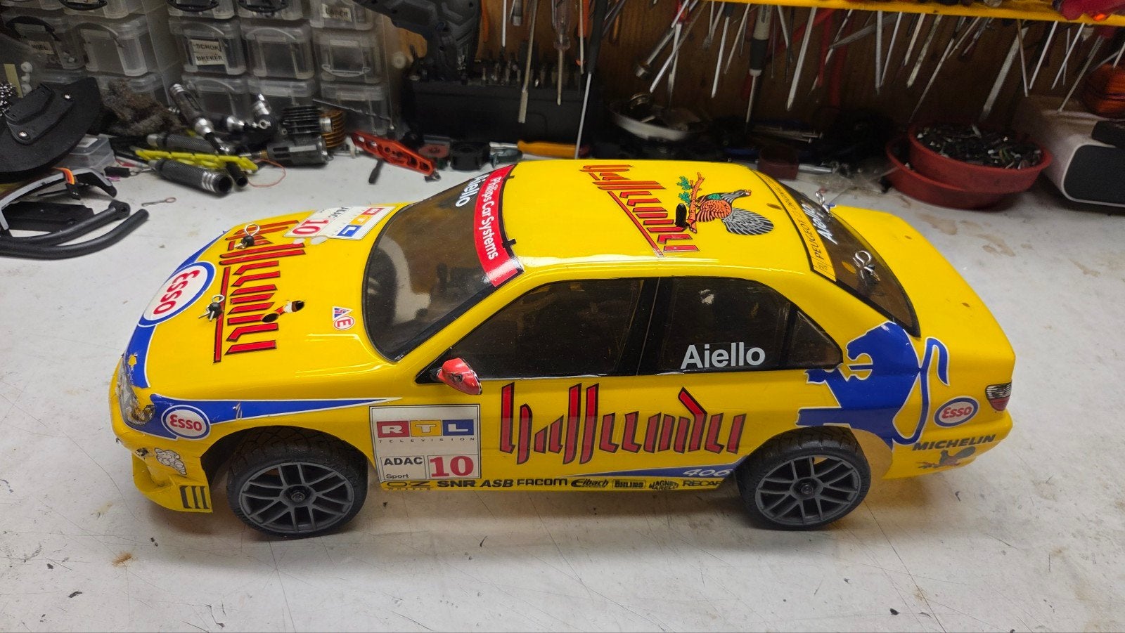 Te koop mooie hpi rs 4, Gebruikt, Ophalen of Verzenden, Schaal 1:10, Auto onroad